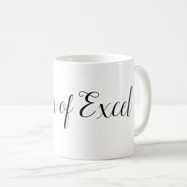 Queen of Excel Tasse  (VorderseiteRechts)