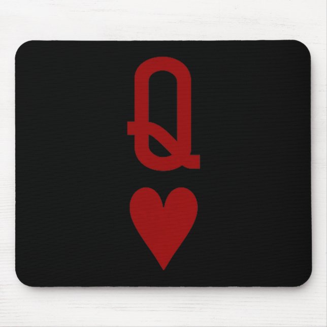 Queen Of Hearts And King Of Hearts Couples Matchin Mousepad (Vorne)