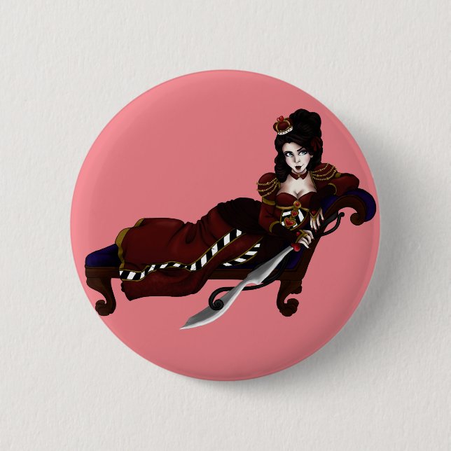 Queen of Hearts Button (Vorderseite)