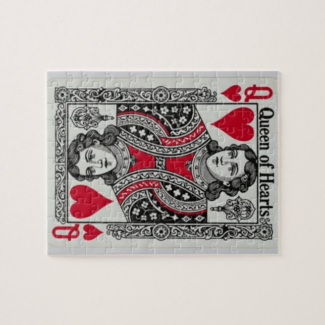 QUEEN OF HEARTS CARD PUZZLE (Horizontal)