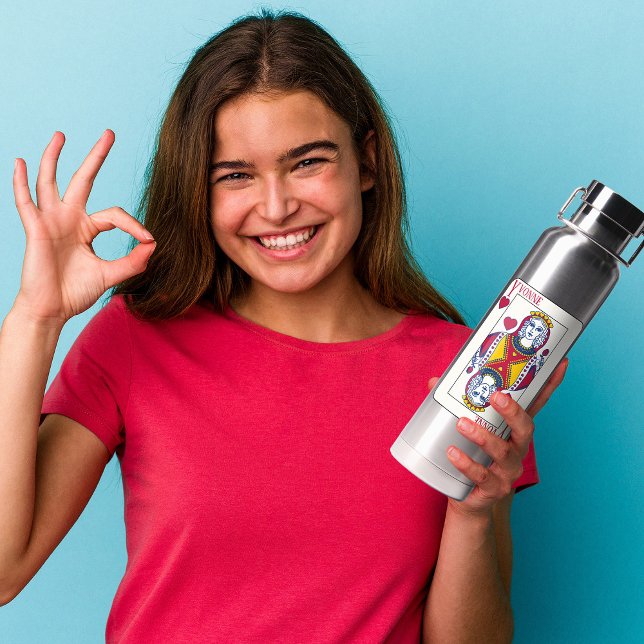 Queen of Hearts Custom Trinkflasche (Von Creator hochgeladen)