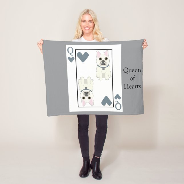Queen of Hearts Fleecedecke (Beispiel)