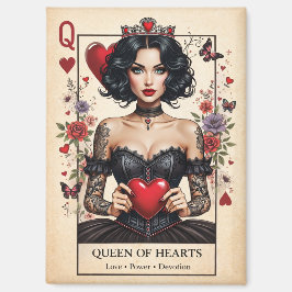 Queen of Hearts Gothic Tarot Kühlschrankmagnet  Magnet