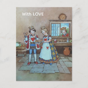 Queen of Hearts Kinderreim Postkarte