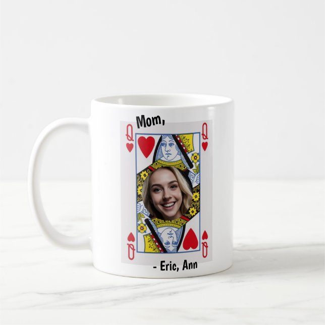 Queen of Hearts Mom Coffee Mug - Personalized Mug Kaffeetasse (Links)