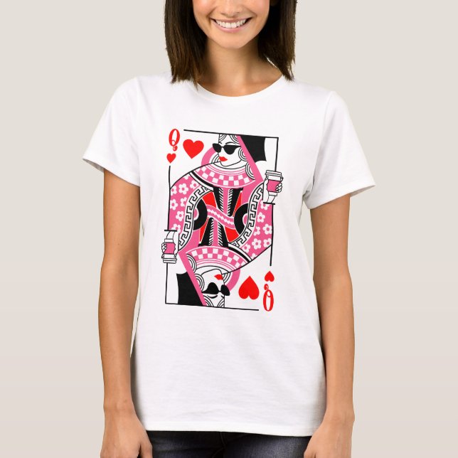 Queen of hearts Playera T-Shirt (Vorderseite)