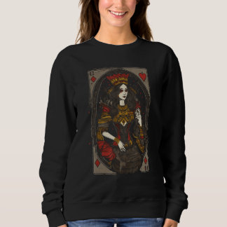Queen of Hearts Tee Funny Vintage Graphic Tees for
