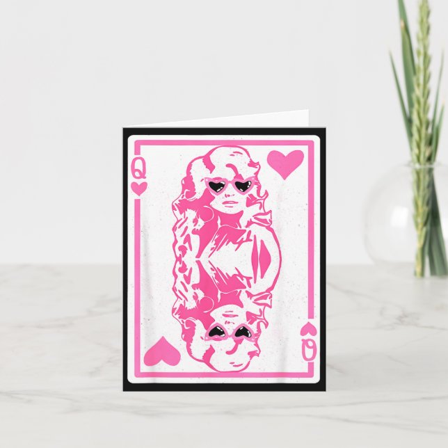Queen Of Hearts Valentines Day  Karte (Vorderseite)