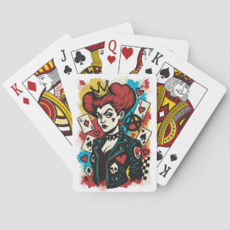Queen of Hearts Wonderland Villain Spielkarten