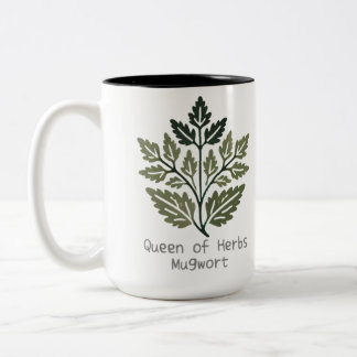 Queen of Herbs Mugwort3 Zweifarbige Tasse