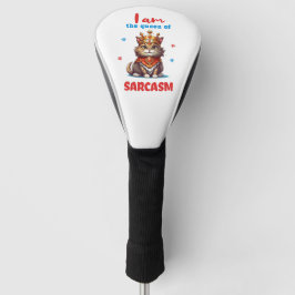 Queen of sarcasm fun cat golf headcover