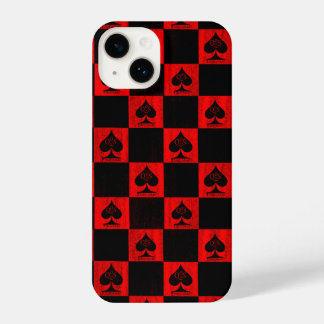 Queen of Spades iPhone Case Red Schachbretts QoS 14 Hülle