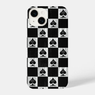 Queen of Spades iPhone Case White Schachbretts QoS 14 Hülle