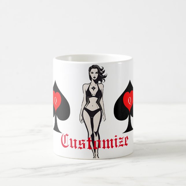 Queen of Spades Tarot Card Thunder_Cove Kaffeetasse (Mittel)