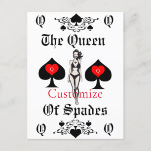 Queen of Spades Tarot Card Thunder_Cove Postkarte