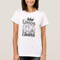 Queen of the Camper Funny Quote Camping Sprichwort