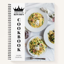 Queen of The Kitchen Kochbook Rezept Personalisier Notizbuch