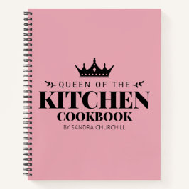 Queen of The Kitchen Kochbook Rezept Personalisier Notizbuch