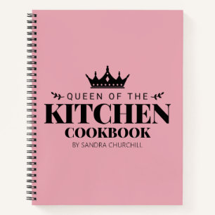 Queen of The Kitchen Kochbook Rezept Personalisier Notizbuch