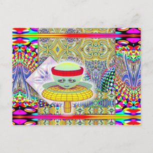 Queen of the Mushroom People Postcard Postkarte