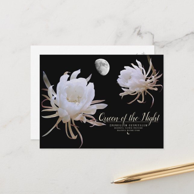 Queen of the Night ポストカード Postkarte (Vorderseite/Rückseite Beispiel)