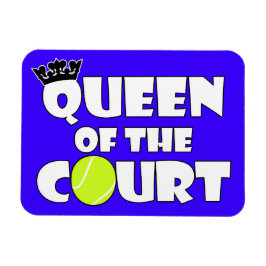 Queen of the Tennis Court Niedliches Farbmagazin Magnet