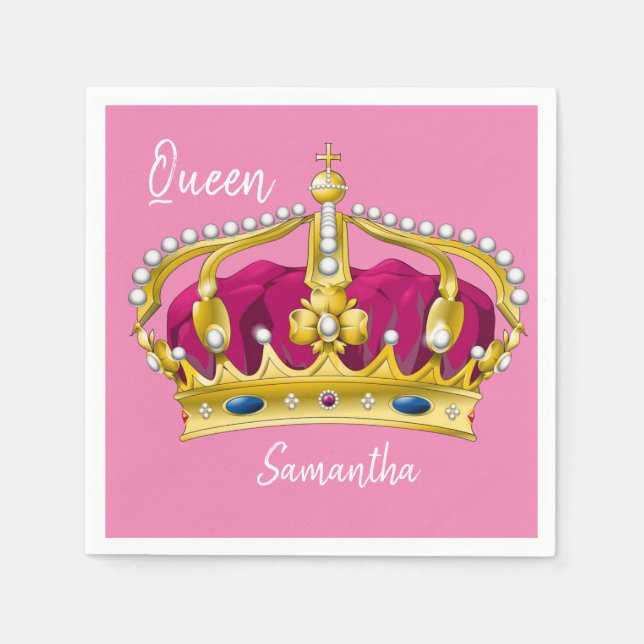 Queen Paper Napkins Serviette (Vorderseite)