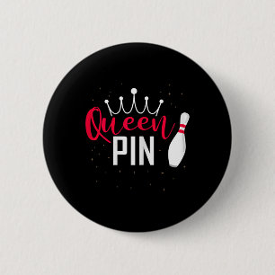 Queen Pin Hemd Bowler Bowling Liga Für Bowling Button
