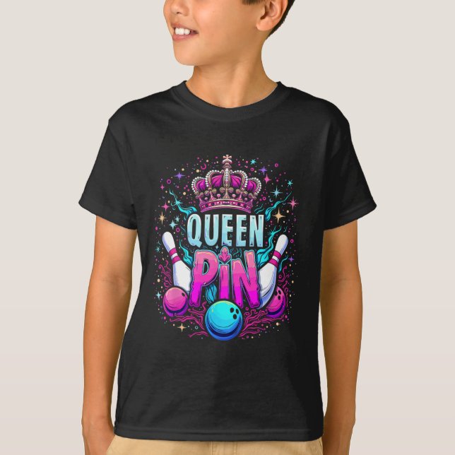 Queen Pin Shirt Bowler Bowling League For Bowling  (Vorderseite)