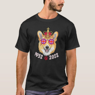 Queen-Platin-Jubiläums-T-Shirt Queen's Royal Corgi T-Shirt