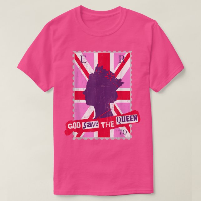 QUEEN PLATINUM JUBILEE GOD RETTETE DIE QUEEN T-Shi T-Shirt (Design vorne)