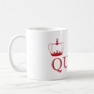 Queen Red Crown - anpassbare Hintergrundfarbe Tasse