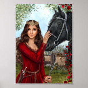 Queen Rosemary und Midas Character Art Print Poster