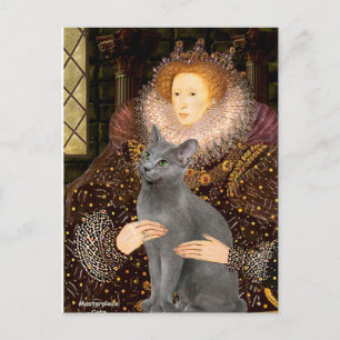 Queen - Russische Blaukatze Postkarte
