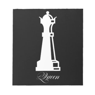 Queen Schach Piece Halloween Kostümschach Lover Notizblock