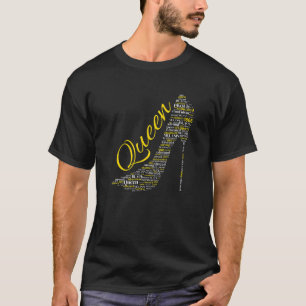 Queen Shoes Girls Black History Schöne Mama Sist T-Shirt