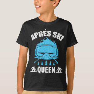 Queen Skiing Snowboard Winter Sports Nach Ski T-Shirt