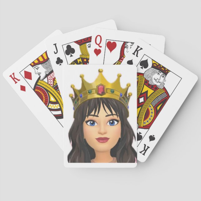 Queen spielende Karten Spielkarten (Rückseite)
