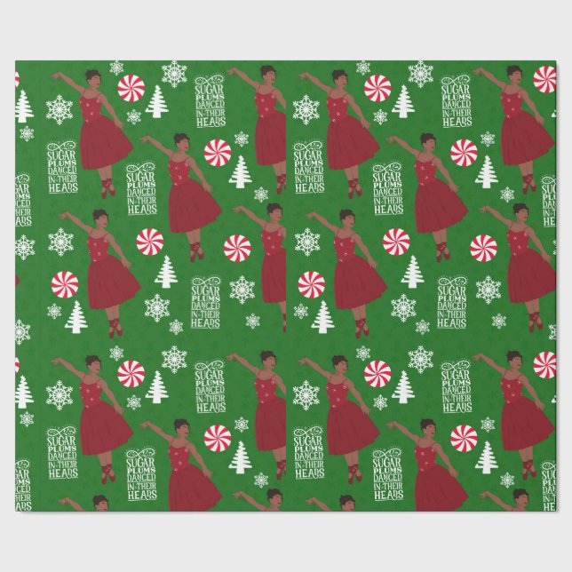 Queen Sugar Sugar Plum Fairy Gift Wrap Geschenkpapier (Saum)