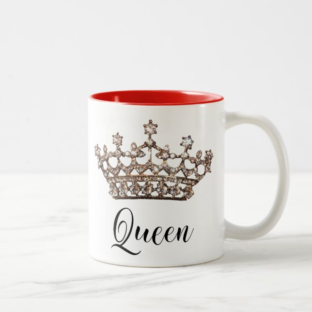 "Queen" Tiara-Tasse Zweifarbige Tasse (Rechts)