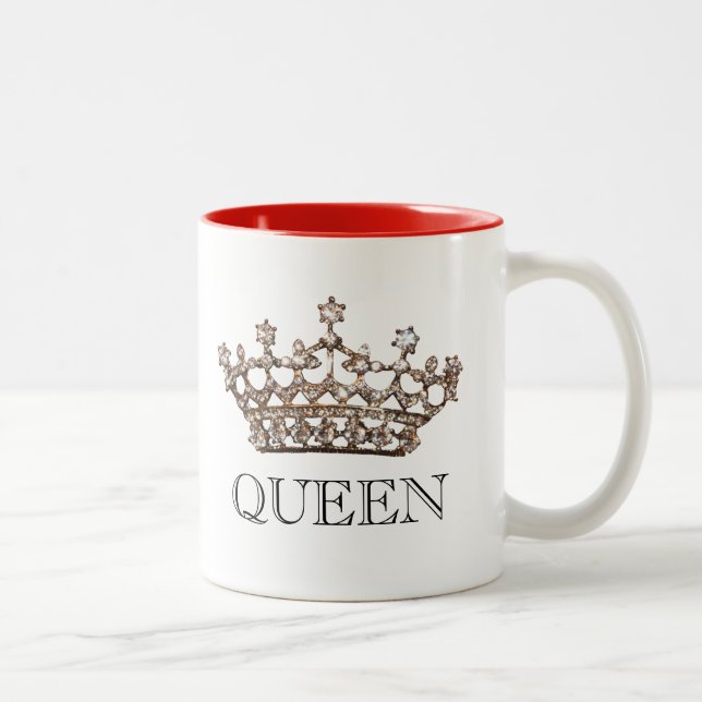 "Queen" Tiara-Tasse Zweifarbige Tasse (Rechts)