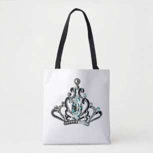 "Queen" Tiara Tote Bag