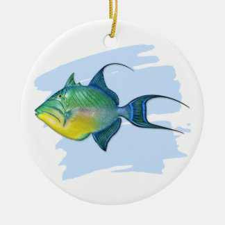 Queen Triggerfish Keramik Ornament