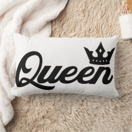 Queen Typografy Classy Lendenkissen
