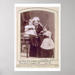 Queen Victoria (1819-1901) with her grandchildren, Poster