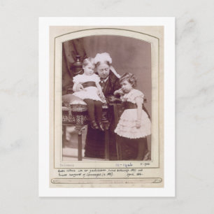 Queen Victoria (1819-1901) with her grandchildren, Postkarte