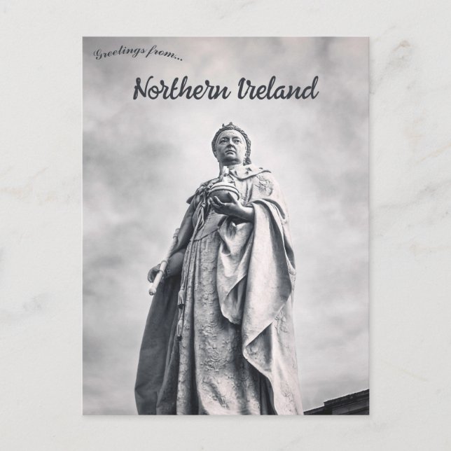Queen Victoria Belfast City Hall Nordirland Postkarte (Vorderseite)