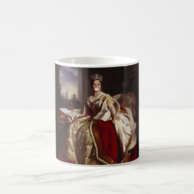 QUEEN VICTORIA BLUTET EIN PINKBUBBEL GUM KAFFEETASSE (Mittel)