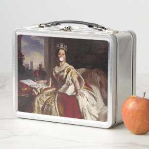 QUEEN VICTORIA BLUTET EIN PINKBUBBEL GUM METALL BROTDOSE