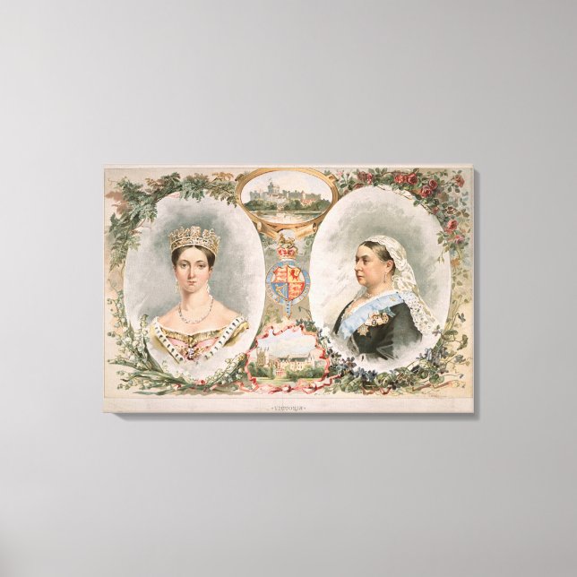Queen Victoria Golden Jubilee Poster Leinwanddruck (Vorderseite)
